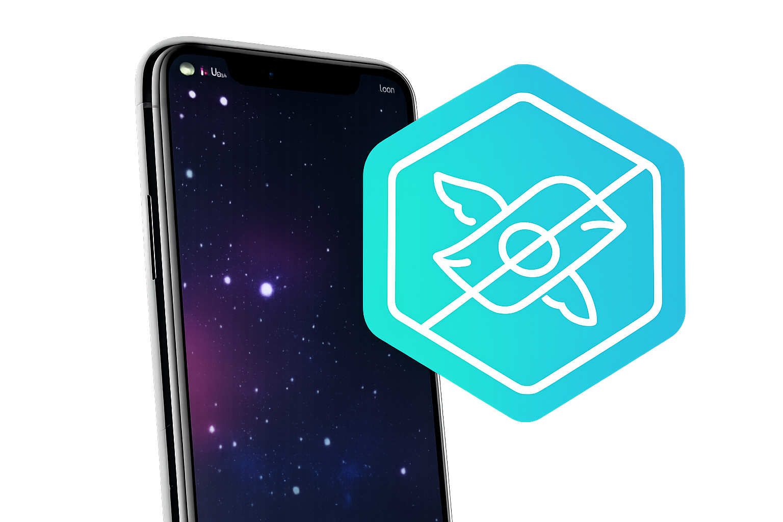 logo with money flying off forbidden sign